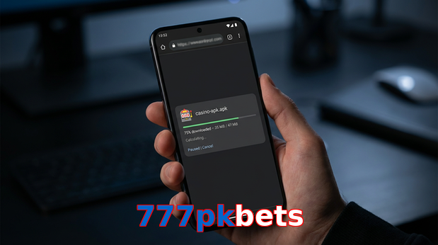 Main screen of 777Pkbets apk page for PK players