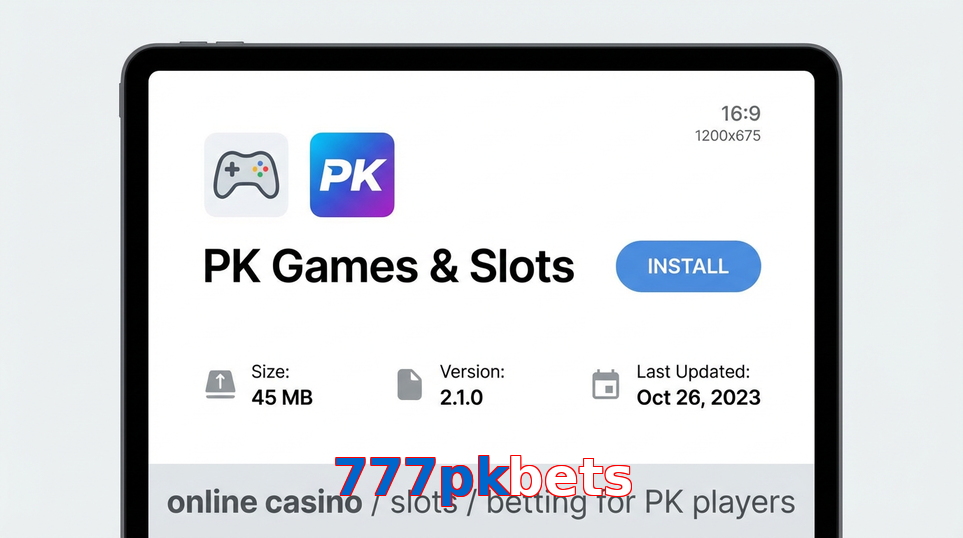 Game list for 777Pkbets gameapk section